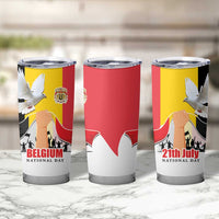 Belgian National Day Tumbler Cup 21th July Flag with Dove