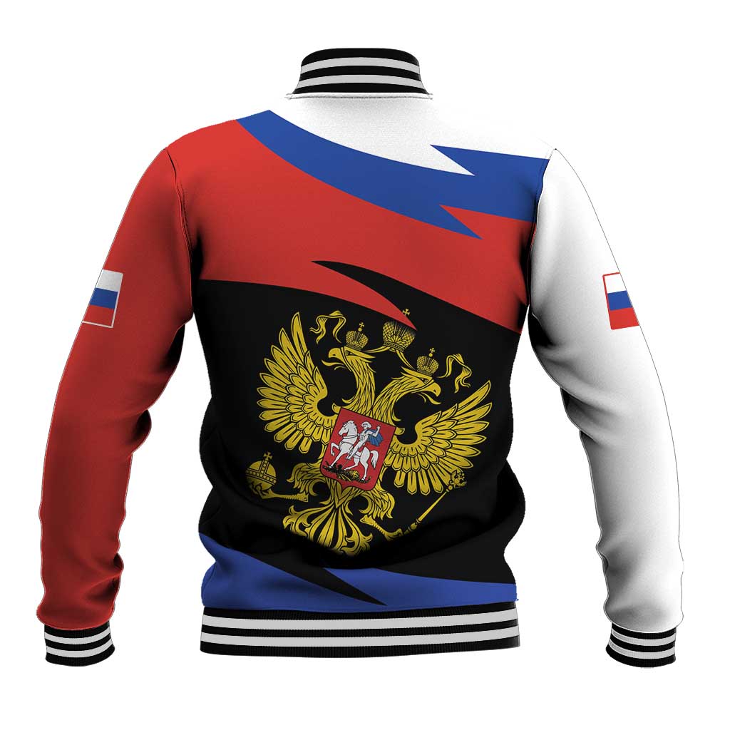 Russia Coat of Arms Baseball Jacket Russian Eagle Two Heads Simple Style LT17 - Wonder Print Shop