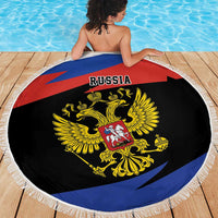 Russia Coat of Arms Beach Blanket Russian Eagle Two Heads Simple Style LT17 - Wonder Print Shop