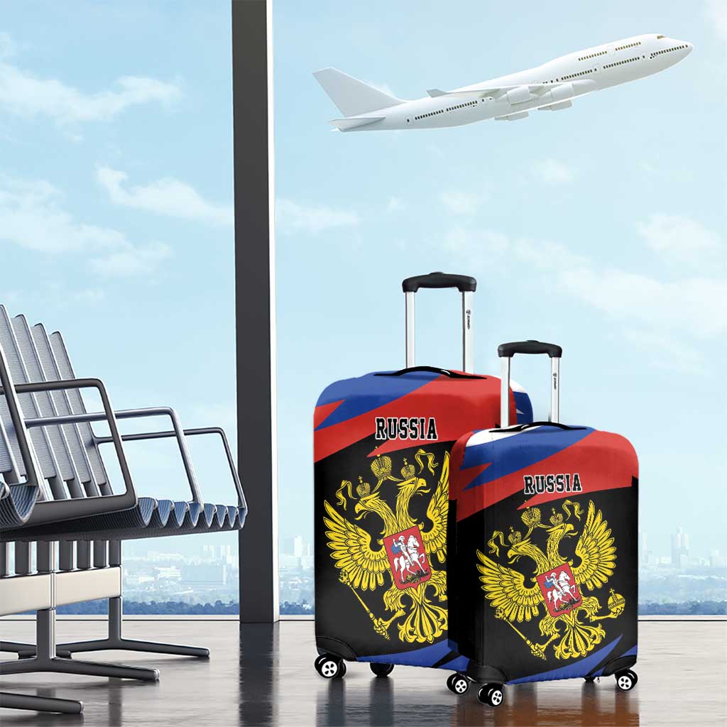 Russia Coat of Arms Luggage Cover Russian Eagle Two Heads Simple Style LT17 - Wonder Print Shop