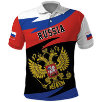 Russia Coat of Arms Polo Shirt Russian Eagle Two Heads Simple Style LT17 - Wonder Print Shop