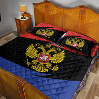 Russia Coat of Arms Quilt Bed Set Russian Eagle Two Heads Simple Style LT17 - Wonder Print Shop