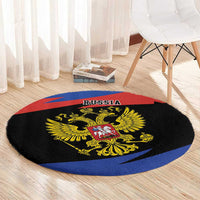 Russia Coat of Arms Round Carpet Russian Eagle Two Heads Simple Style LT17 - Wonder Print Shop