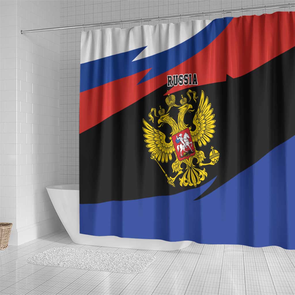 Russia Coat of Arms Shower Curtain Russian Eagle Two Heads Simple Style LT17 - Wonder Print Shop