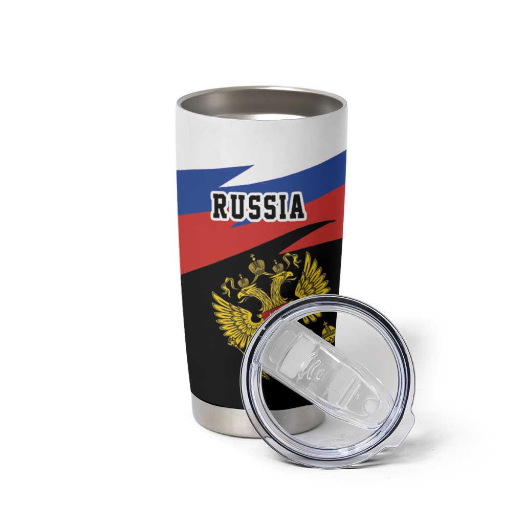 Russia Coat of Arms Tumbler Cup Russian Eagle Two Heads Simple Style LT17 - Wonder Print Shop