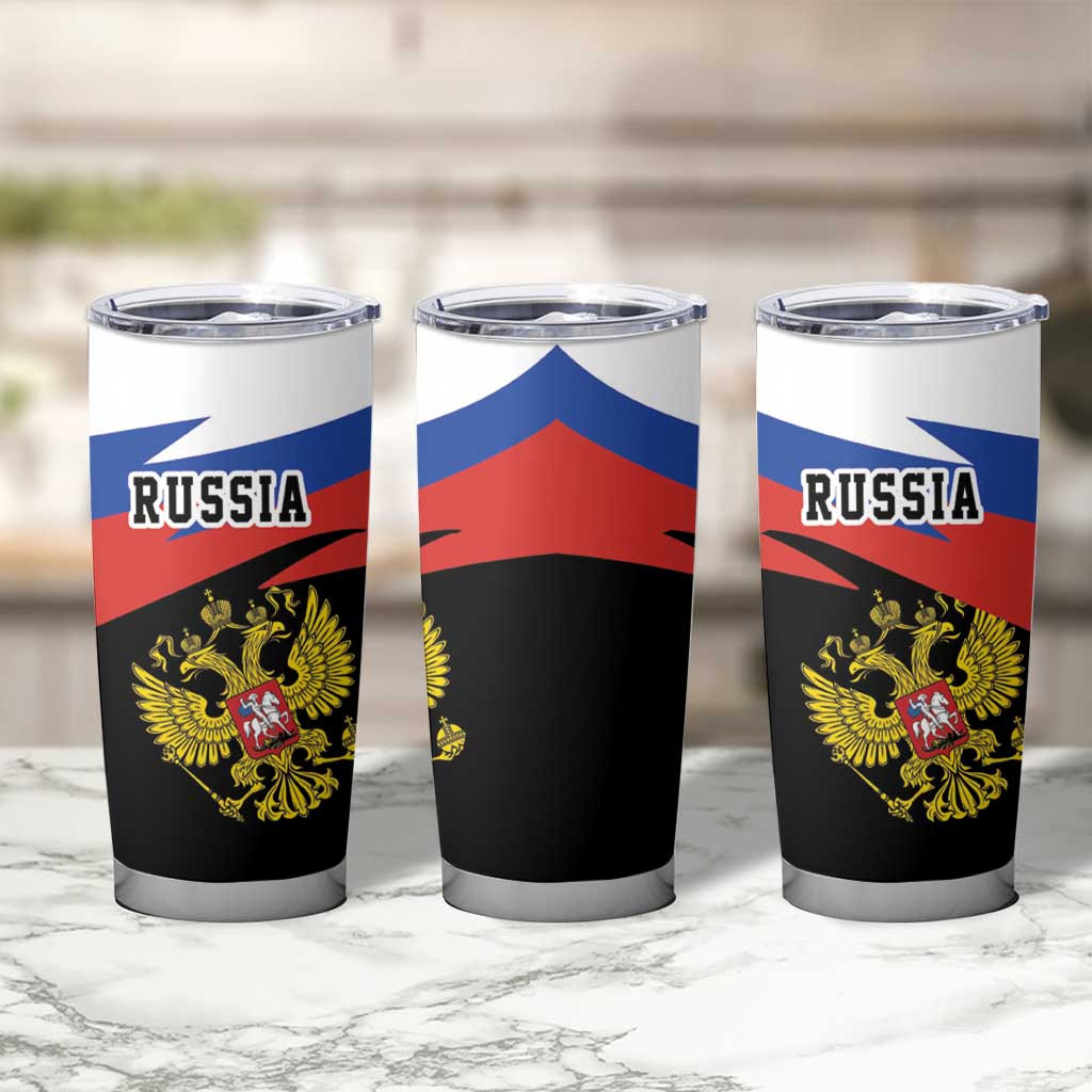 Russia Coat of Arms Tumbler Cup Russian Eagle Two Heads Simple Style LT17 - Wonder Print Shop