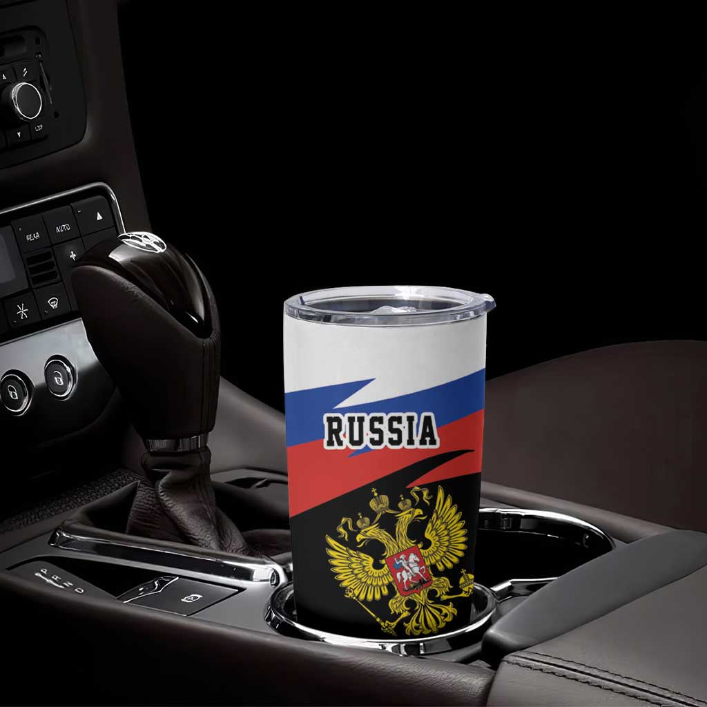 Russia Coat of Arms Tumbler Cup Russian Eagle Two Heads Simple Style LT17 - Wonder Print Shop