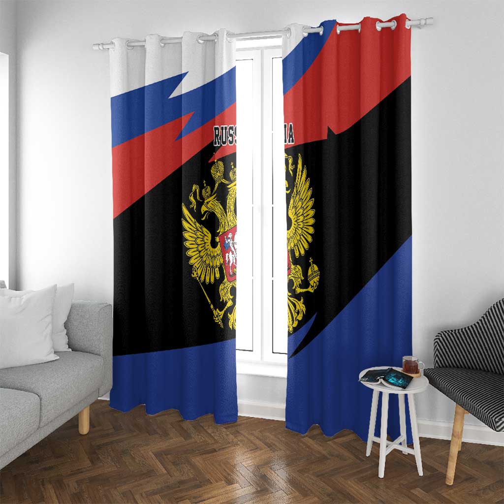 Russia Coat of Arms Window Curtain Russian Eagle Two Heads Simple Style LT17 - Wonder Print Shop