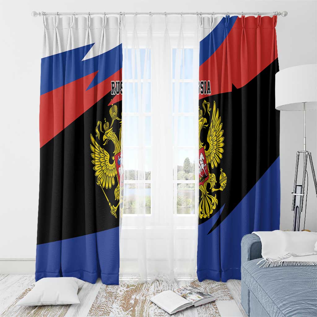 Russia Coat of Arms Window Curtain Russian Eagle Two Heads Simple Style LT17 - Wonder Print Shop