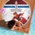 Custom Serbia Football Beach Blanket Sporty Style with Eagle Mascot