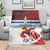 Custom Serbia Football Blanket Sporty Style with Eagle Mascot