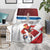 Custom Serbia Football Blanket Sporty Style with Eagle Mascot