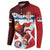 Custom Serbia Football Button Sweatshirt Sporty Style with Eagle Mascot