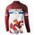 Custom Serbia Football Button Sweatshirt Sporty Style with Eagle Mascot