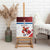 Custom Serbia Football Canvas Wall Art Sporty Style with Eagle Mascot