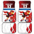 Custom Serbia Football Car Mats Sporty Style with Eagle Mascot