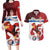Custom Serbia Football Couples Matching Long Sleeve Bodycon Dress and Hawaiian Shirt Sporty Style with Eagle Mascot