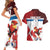 Custom Serbia Football Couples Matching Short Sleeve Bodycon Dress and Hawaiian Shirt Sporty Style with Eagle Mascot