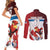 Custom Serbia Football Couples Matching Short Sleeve Bodycon Dress and Long Sleeve Button Shirt Sporty Style with Eagle Mascot