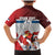 Custom Serbia Football Family Matching Mermaid Dress and Hawaiian Shirt Sporty Style with Eagle Mascot