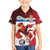 Custom Serbia Football Family Matching Off Shoulder Maxi Dress and Hawaiian Shirt Sporty Style with Eagle Mascot