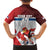 Custom Serbia Football Family Matching Puletasi and Hawaiian Shirt Sporty Style with Eagle Mascot