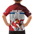 Custom Serbia Football Family Matching Short Sleeve Bodycon Dress and Hawaiian Shirt Sporty Style with Eagle Mascot