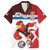 Custom Serbia Football Family Matching Short Sleeve Bodycon Dress and Hawaiian Shirt Sporty Style with Eagle Mascot