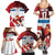 Custom Serbia Football Family Matching Summer Maxi Dress and Hawaiian Shirt Sporty Style with Eagle Mascot