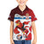 Custom Serbia Football Kid Hawaiian Shirt Sporty Style with Eagle Mascot