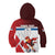 Custom Serbia Football Kid Hoodie Sporty Style with Eagle Mascot
