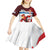 Custom Serbia Football Kid Short Sleeve Dress Sporty Style with Eagle Mascot
