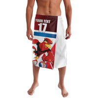 Custom Serbia Football Lavalava Sporty Style with Eagle Mascot