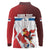Custom Serbia Football Long Sleeve Polo Shirt Sporty Style with Eagle Mascot