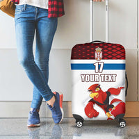 Custom Serbia Football Luggage Cover Sporty Style with Eagle Mascot