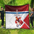 Custom Serbia Football Quilt Sporty Style with Eagle Mascot