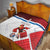 Custom Serbia Football Quilt Sporty Style with Eagle Mascot