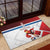 Custom Serbia Football Rubber Doormat Sporty Style with Eagle Mascot