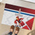 Custom Serbia Football Rubber Doormat Sporty Style with Eagle Mascot