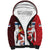 Custom Serbia Football Sherpa Hoodie Sporty Style with Eagle Mascot