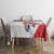 Custom Serbia Football Tablecloth Sporty Style with Eagle Mascot