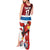 Custom Serbia Football Tank Maxi Dress Sporty Style with Eagle Mascot