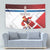 Custom Serbia Football Tapestry Sporty Style with Eagle Mascot