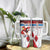 Custom Serbia Football Tumbler With Handle Sporty Style with Eagle Mascot