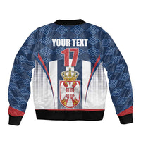 Custom Serbia Basketball Champions Bomber Jacket Sporty Style with Coat of Arms