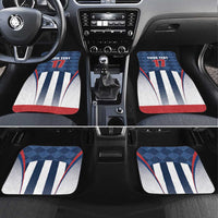 Custom Serbia Basketball Champions Car Mats Sporty Style with Coat of Arms