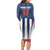 Custom Serbia Basketball Champions Family Matching Long Sleeve Bodycon Dress and Hawaiian Shirt Sporty Style with Coat of Arms
