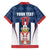 Custom Serbia Basketball Champions Family Matching Off The Shoulder Long Sleeve Dress and Hawaiian Shirt Sporty Style with Coat of Arms