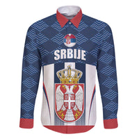 Custom Serbia Basketball Champions Family Matching Off The Shoulder Long Sleeve Dress and Hawaiian Shirt Sporty Style with Coat of Arms