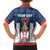 Custom Serbia Basketball Champions Family Matching Off Shoulder Maxi Dress and Hawaiian Shirt Sporty Style with Coat of Arms